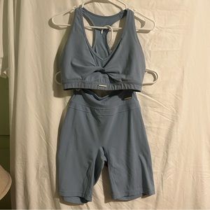 Whitney Simmons Gymshark Set Cornflower Blue
